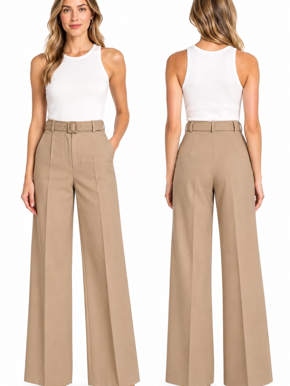 Ralph Lauren Purple Label 100% Wool Wide Leg Pants